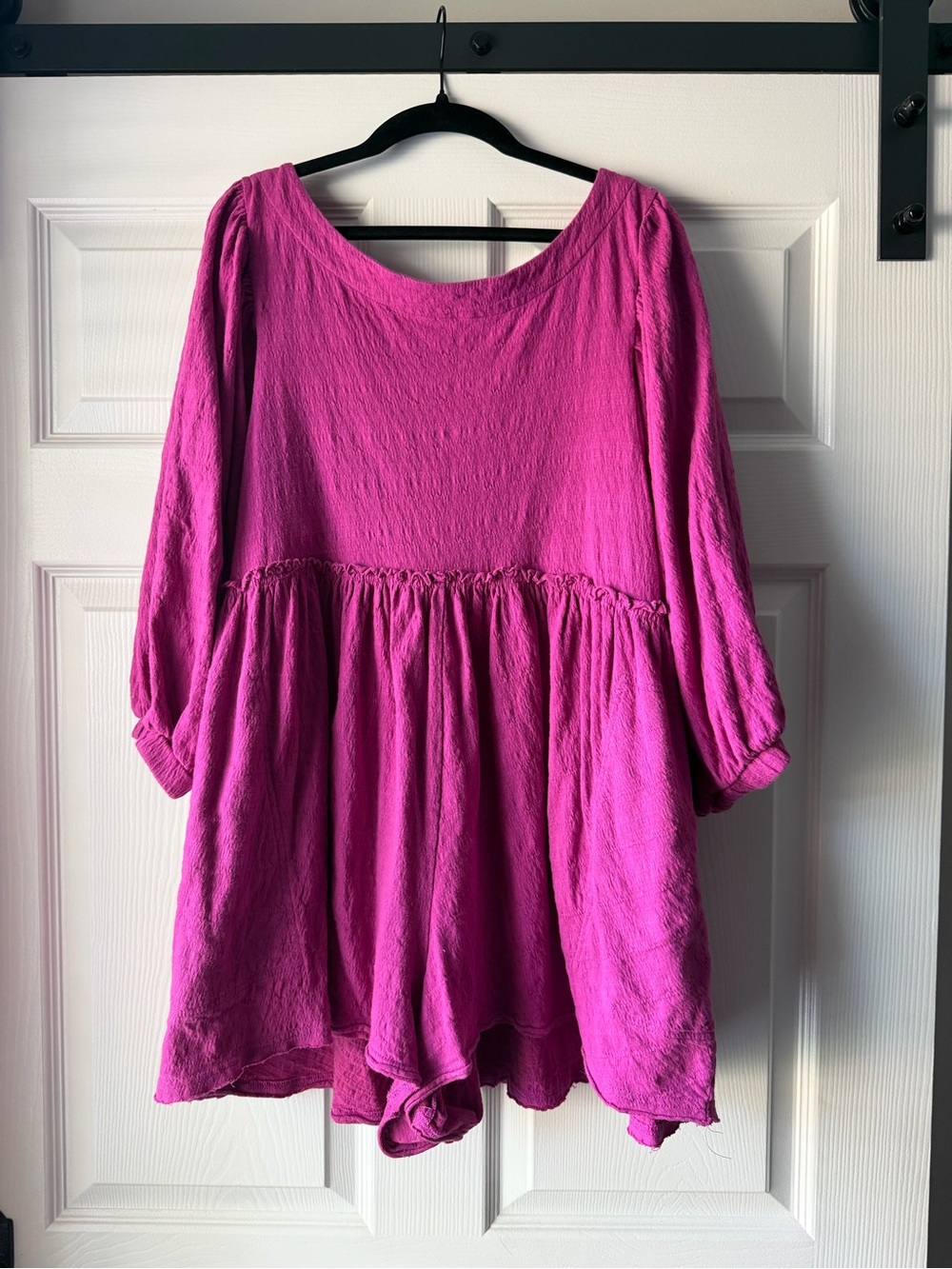 Free People Beach Shorts Romper size Large Purple